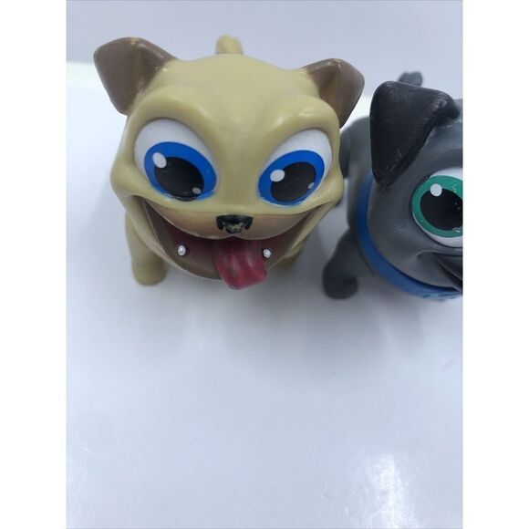 DISNEY PUPPY DOG PALS SURPRISE BINGO ACTION FIGURE SET OF 2 - 2" - Picture 2 of 12